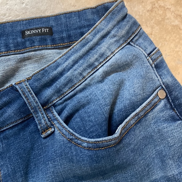 Womens Judy Blue Denim Jeans. Skinny Fit. Size 14W Medium Wash - Picture 3 of 4